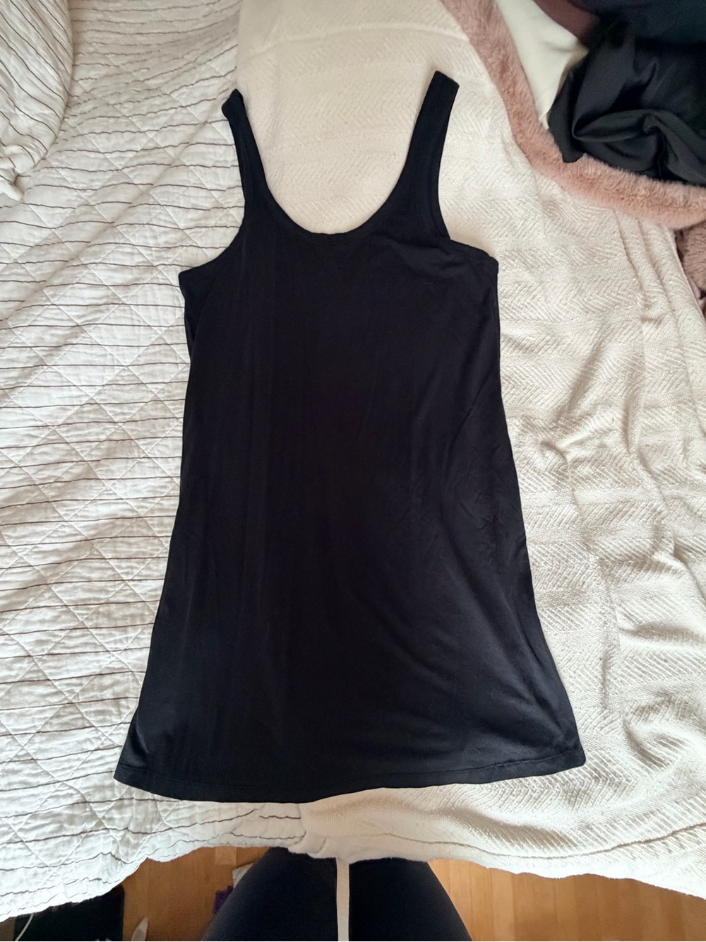 lululemon athletica Black Strapless Scoop dress